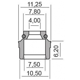 Valve stem seal VESPA 50-125cc 4T 2pcs