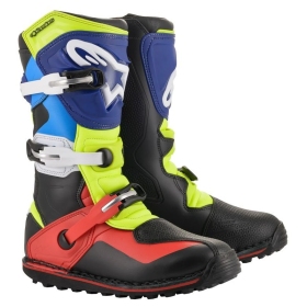 Alpinestars Boot Tech T Black/ Red/ Blue/ Yel Fluo