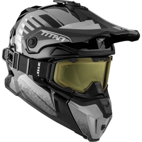 Motocross helmet + goggles CKX TITAN Avid Grey