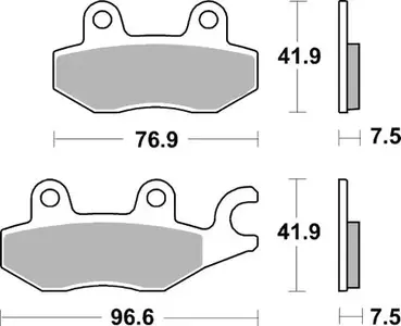 Sbs Brakepads 955DC Dual Carbon KAWASAKI