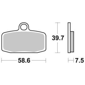 Sbs Brakepads 885CS Carbon Silver Husqvarna / Ktm / Sherco