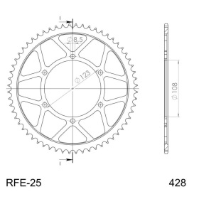 Supersprox / JT Rear sprocket 25.60 60t