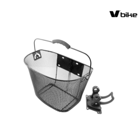 V BIKE Bike Basket w/ Handle - Handlebars Ø22,2 - 31,8mm