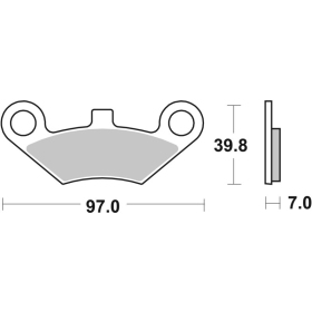 Sbs Brakepads 914SI Sintered Offroad CF MOTO / GOES