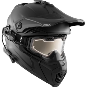 Motocross Helmet + Goggles with electric lens CKX TITAN Airflow Matt black