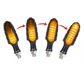 Universal dynamic turn signals with Daylight and Rear light 4pcs