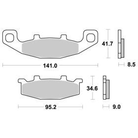 Sbs Brakepads 597HF Ceramic KAWASAKI