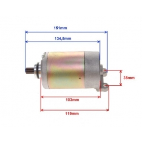 Starter ATV XY250ST-9C AUTOMATIC SHAFT 9teeth