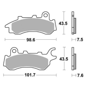 Sbs Brakepads 958HF Ceramic Honda CB