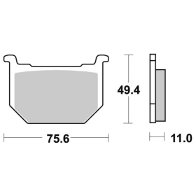 Sbs Brakepads 533HF Ceramic SUZUKI