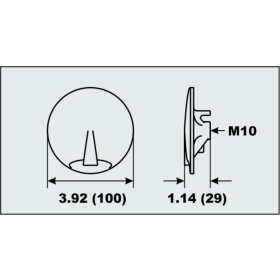 Perf anods Trim Tab Flat Yamaha 200-300HP