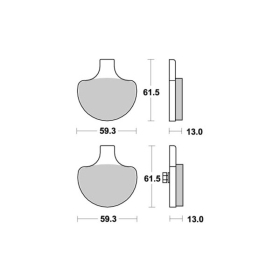 Sbs Brakepads 579HS Sintered HARLEY-DAVIDSON