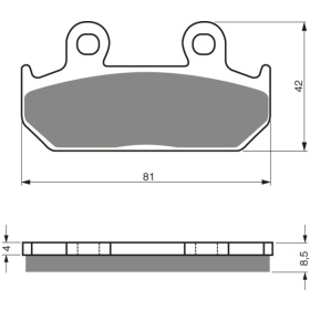 GOLDFREN Brake Pads 025 S3 Honda