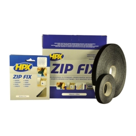 HPX Zip Fix lipni juosta juoda 20 mm x 5 m