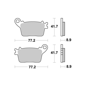 Sbs Brakepads 834LS Sintered HONDA / KAWASAKI / SUZUKI / YAMAHA