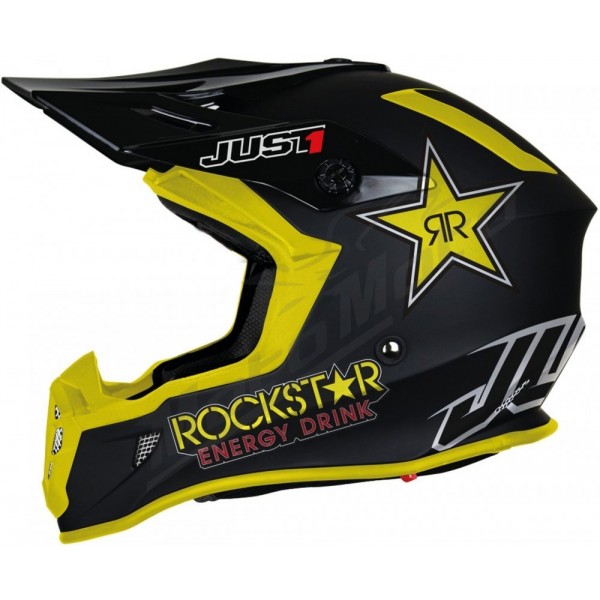 Just1 J38 Rockstar Energy Drink Off-Road Helmet Black