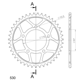 Supersprox Rear sprocket 829.45