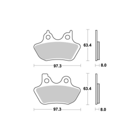 Sbs Brakepads Sintered 826HS HARLEY-DAVIDSON