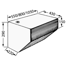 Osculati rigid water tank 70L