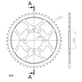 Supersprox / JT Rear sprocket 843.49 49t