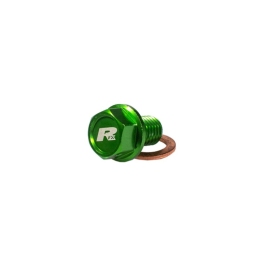 RFX Magnetic Drain Bolt Green (M10x15mmx1.25)