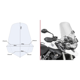  Givi D6401KIT glass 6401DT installation kit