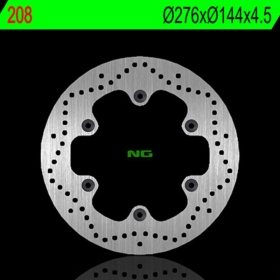 NG BRAKES 208 priekinis fiksuotas stabdžių diskas DAELIM ROCKET/ VL / VT / HONDA FX / XL 125-650 88-13