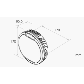 KOSO LED priekinis žibintas "Thunderbolt" 170mm