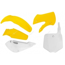 RACETECH Plastic Kit Suzuki RM65 2003-2005 Yellow/ White