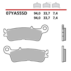 BREMBO Sinter Brake Pads FANTIC / YAMAHA 125-450cc 2021-2025