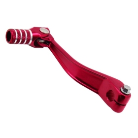 Gear shifting lever Tec-X DERBI D50B0 / EBE050 2T red