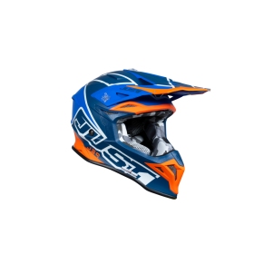 Helmet Just1 J39 Thruster White/Fluo Orange/Blue 