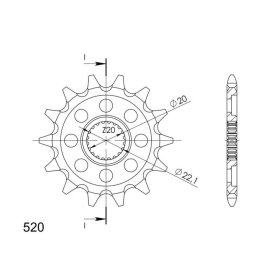 Supersprox / JT Front sprocket 1590.12 12t