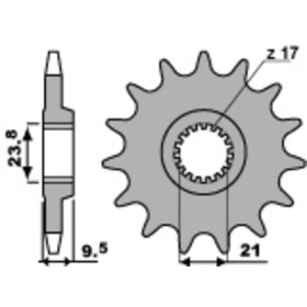 PBR Steel Standard Front Sprocket 342 - 520 HM CRE / CRE-F / HONDA CR / CRF / TRX 250-500cc 1988-2024