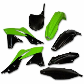 UFO Plastic Kit Black Kawasaki KX250F 13-16