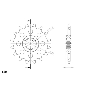 Supersprox Front sprocket 1581.16