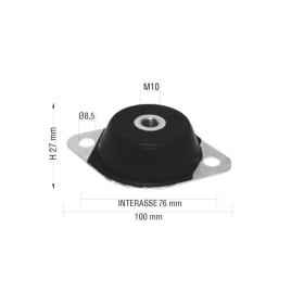 Engine support rubber M10 Aixam 1997-20