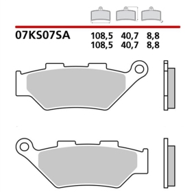 BREMBO Sintered Brake pads BENELLI TRK 502 X 2018-2024