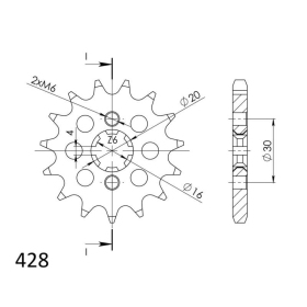 Supersprox Front sprocket 417.15 15t