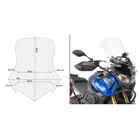 Givi windscreen, transparent  YAMAHA XT1200Z 10-20