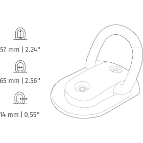 Wall/Floor Anchor ABUS WBA75 Granit