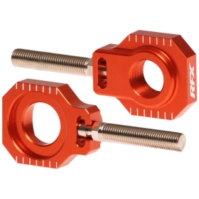 RFX Pro Rear Axle Adjuster Blocks Orange ​​​​​​​GAS GAS MC / HUSQVARNA TC / KTM SX 50cc 2020-2025