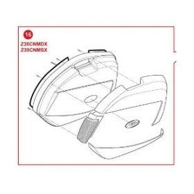 Givi Z35CNMDX V35 right side cover