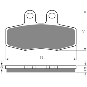 GOLDFREN Brake Pads 010 AD Aprilia / Cagiva / Honda / Moto Guzzi