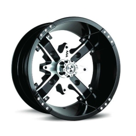 MSA WHEELS M6 Nuke Utility ratlankis - juodas 14x7