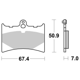 Sbs Brakepads 601HF Ceramic APRILIA / BENELLI / GILERA / KTM