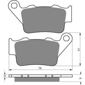 GOLDFREN Brake Pads 023 AD Aprilia / BMW / Honda / Ktm / Triumph / Yamaha