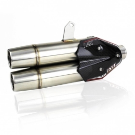 IXIL Dual Hyperlow XXL L5X Full Exhaust System Polished Stainless Steel - Yamaha T-Max DX-SX 2017-2024 XY2397XS