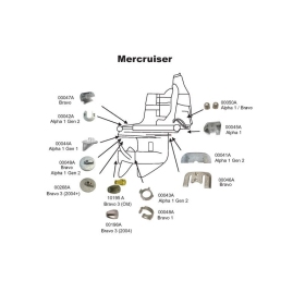 Perf anods kit Mercruiser Bravo 2 & 3