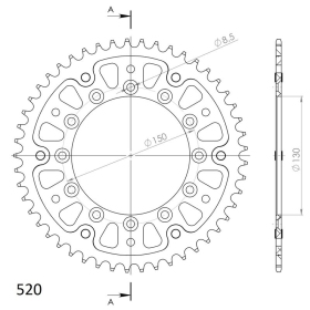 Supersprox Stealth Rear sprocket Gold 48t